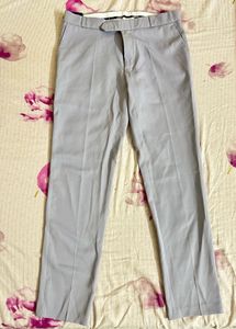 Men's Grey Stretchable Formal Pants