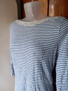 GAP Striped 3/4 Sleeve Top