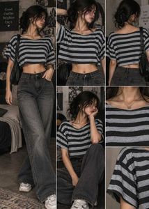 Striped Cropped T-Shirt