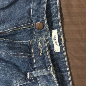 Ripped Wide Leg Jeans