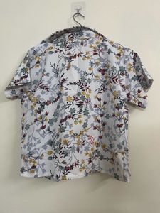 Floral Print Short Sleeve Shirt