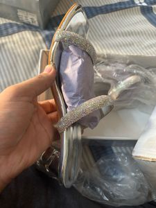 Sparkling Strappy Block Heels