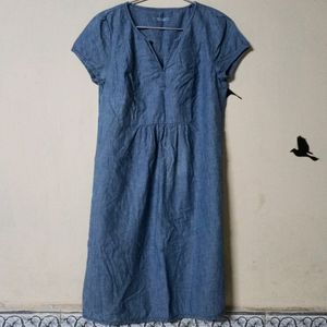 Denim one peace dress