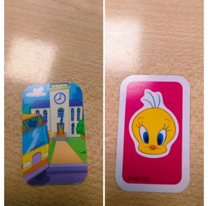 Cute Tweety Bird Toy Figure holding pink bag pack,