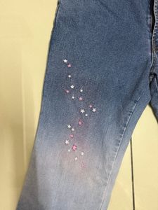 Sparkly Star Flare Jeans