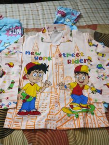 babyhug semi winter and nightwear set