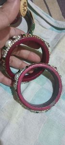 2 set of bangles n 7 pc set desiner wear