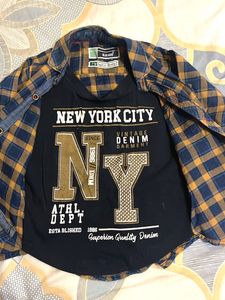 Blue &amp; Yellow Plaid Shirt