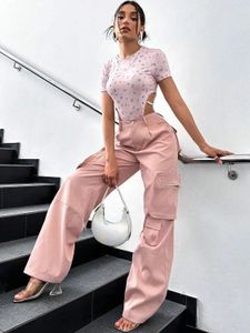Chic Pink Cargo Pants