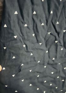 Polka Dot Black Casual Kurti