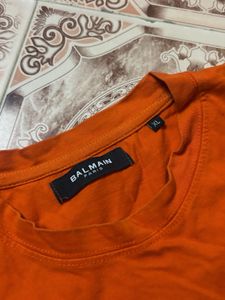 Balmain Paris Orange T-Shirt