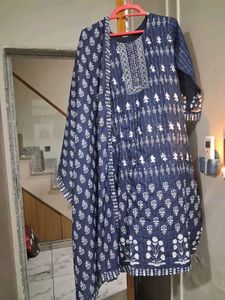 Beautiful Blue Kurta Set XL