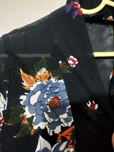 Floral Open Front Shrug