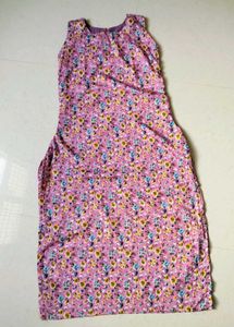 Pink Floral Kurta coord set