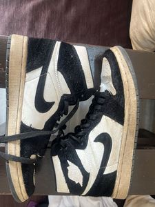 Unique Black & White High-Top Sneakers