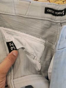 Light Blue Casual Pants