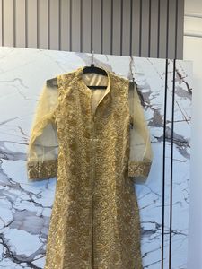 Heavy embroidered Golden Kurta Bust- 32/30