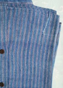 Men's Blue Striped Casual Shirt