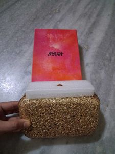 Sparkly Gold Clutch Bag