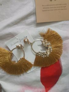 Price Red.  Brand New Earring And Butterfly Neckl