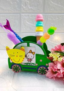 Cute Wooden Pen Holder
