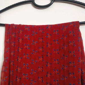 Beautiful Red Printed Dupatta