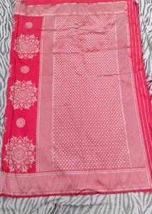 New Silver Shining Beautiful Saree