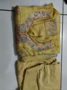 Elegant Yellow Kurta Set with Intricate Embroidery