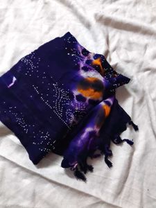 Embellished Purple Dupatta