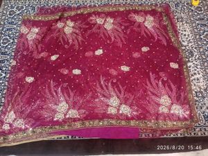 Magenta Designer Saree