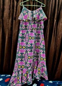 Bohemian Print Maxi Dress