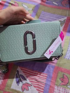 Stylish Mint Green Clutch Bag