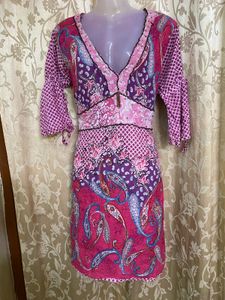 Boho Paisley Print Mini Dress