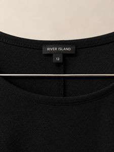 River Island Black Cold Shoulder Dress