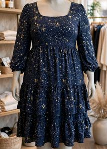 Starry Night Tiered Dress