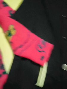 Rosanna Pink Floral Knit Cardigan