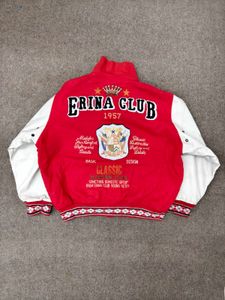 Red &amp; White Varsity Jacket
