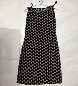 Floral Printed Cotton Sleeveless kurti