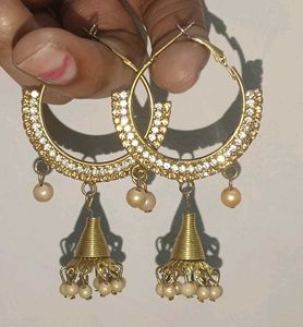 Hoop Jhumka Earrings