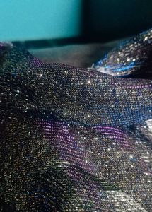 Glitery Frilled NetSatin Multi Layered Frock