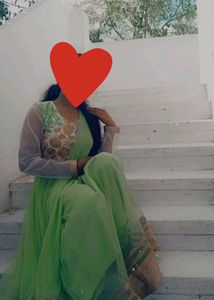 Elegant Light Green Ethnic Gown