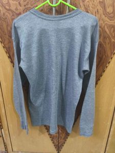 Comfortable Grey Long Sleeve Top
