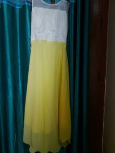 Stunning Light Yellow Ethnic Gown