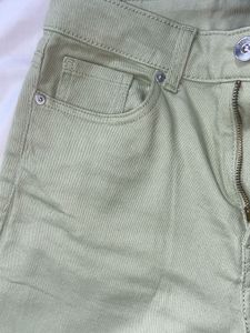H&amp;M Mint Green Mom Jeans High Waist
