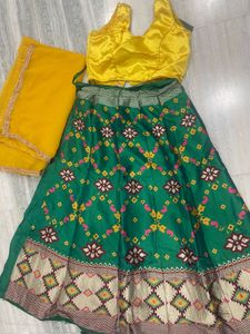 Vibrant Green Lehenga Choli Set