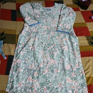 Floral Print Kurta 3-Piece set