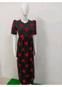 Red And BlackTie-Dye Maxi Dresses Combo