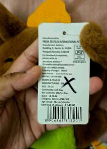 Cute Smirky Cat Plush Toy