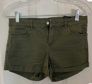 Olive Green H&amp;M Shorts With Tank Top