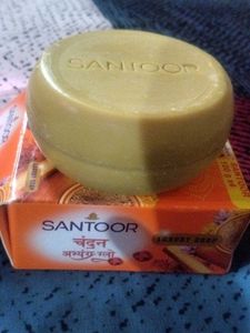 Santoor Chandan Abhyang glow Soap ...combo of 5